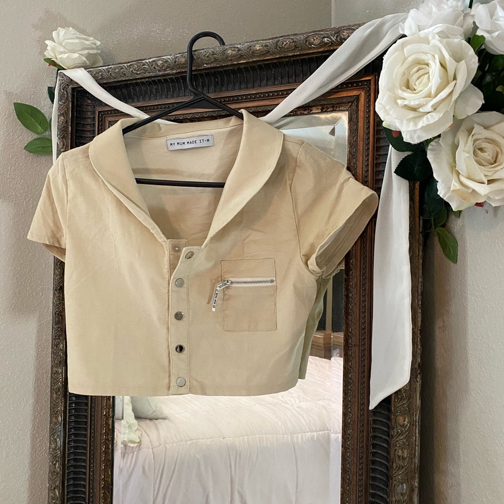 Polo crop top